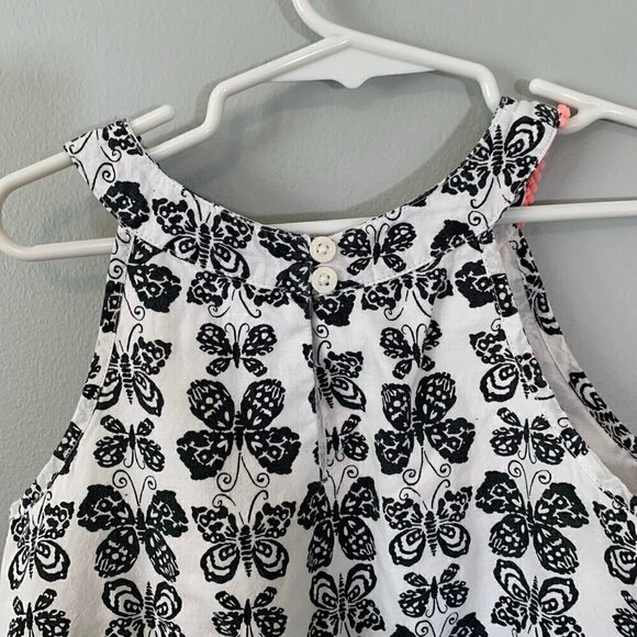 5/$25 Children's Place black white‎ butterfly sleeveless lined summer dress - Picture 6 of 6